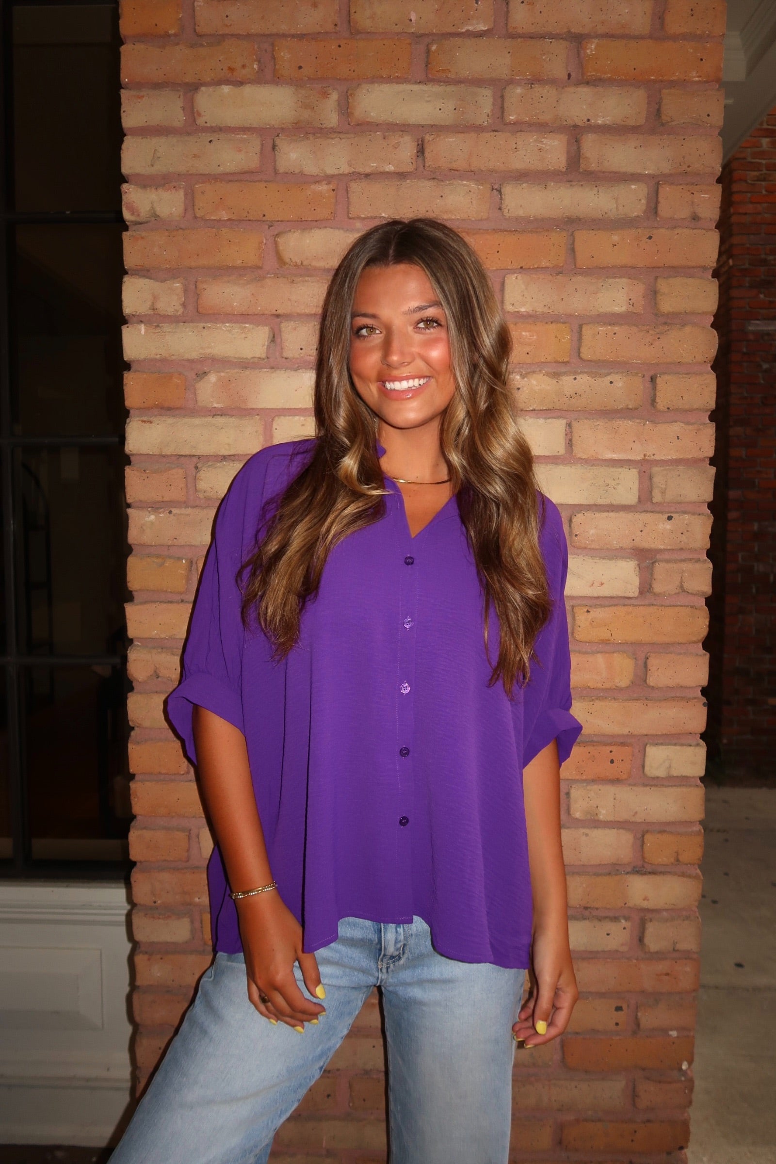 Geaux Girl Button Down