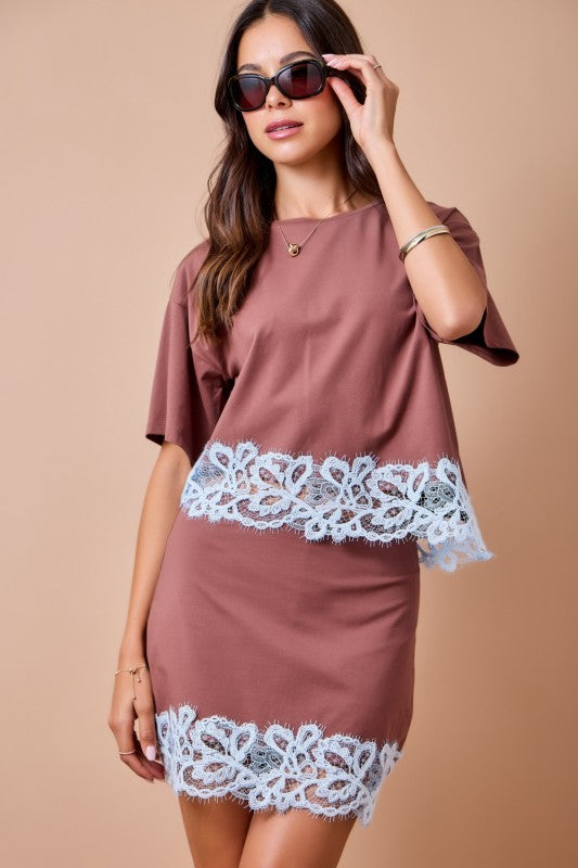 Cocoa Lace Set
