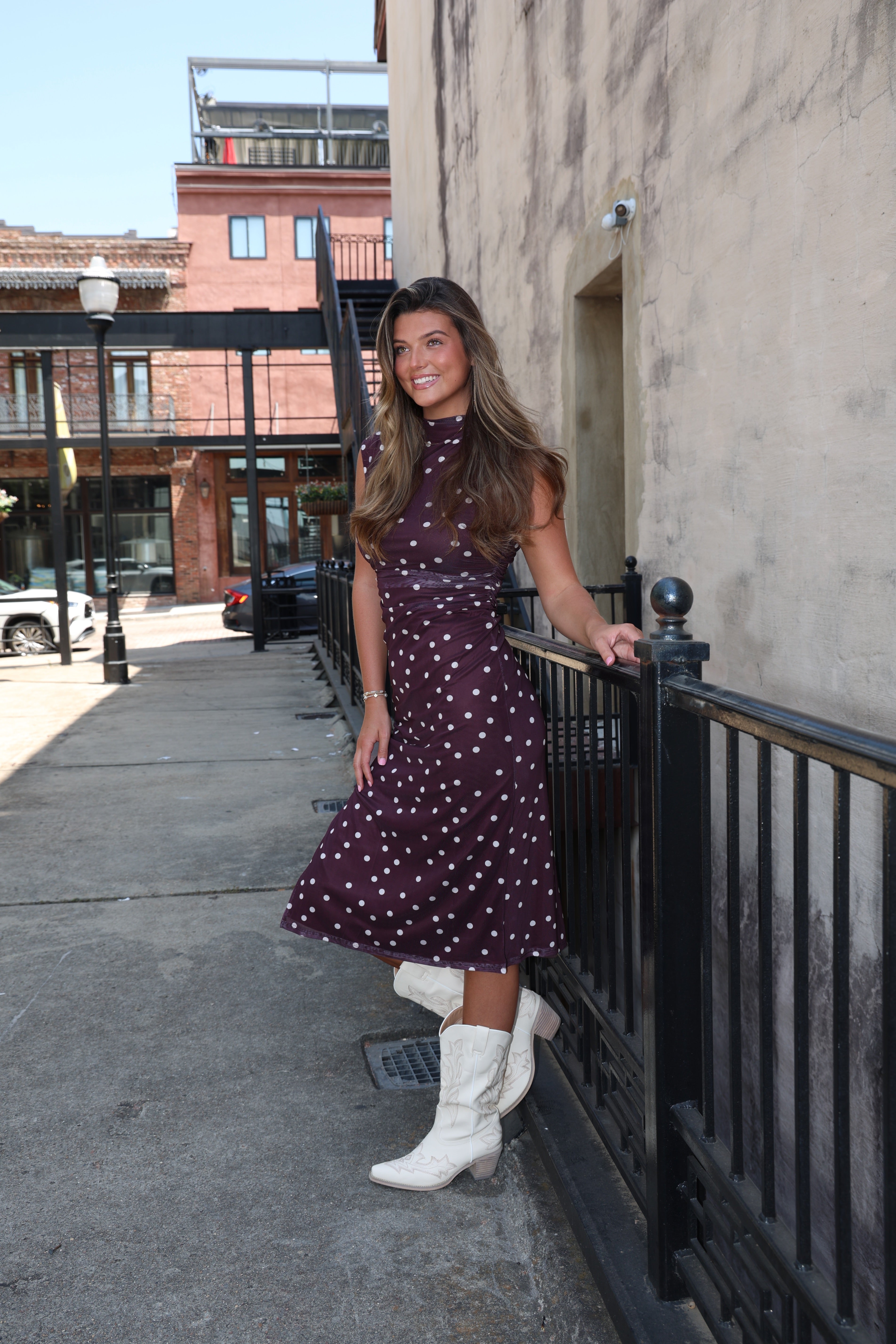 Sweet on You Polka Dot Midi Dress