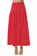 Red Maxi Skirt