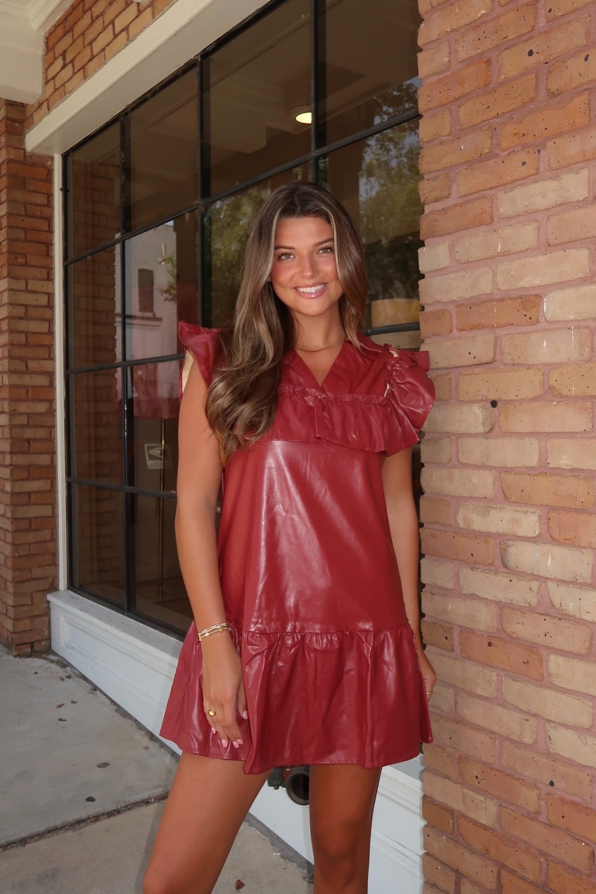 Maroon Belle Dress
