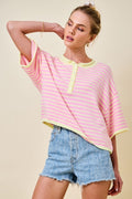Pink Lemon Stripe - PREORDER 6/7