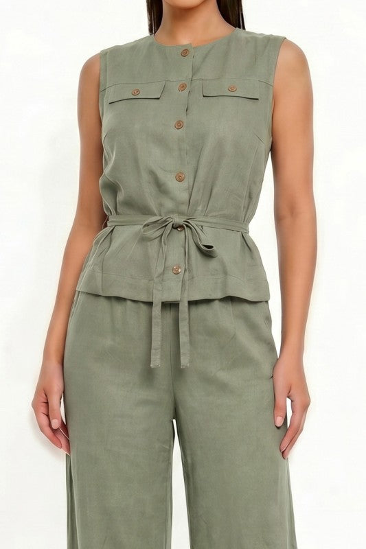 Olive Grove Jumpsuit
