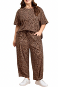 Brown Leopard Plus Size