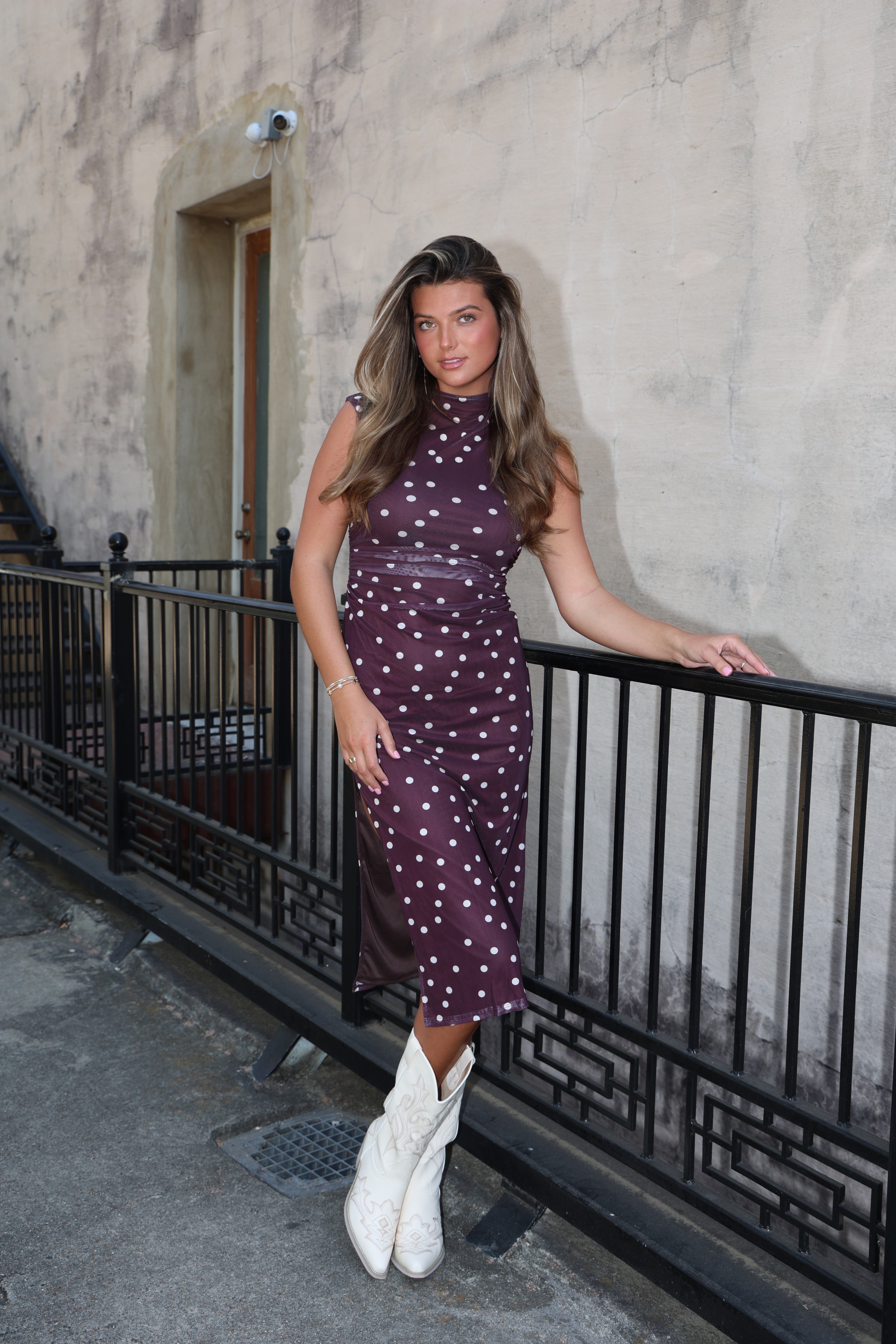 Sweet on You Polka Dot Midi Dress