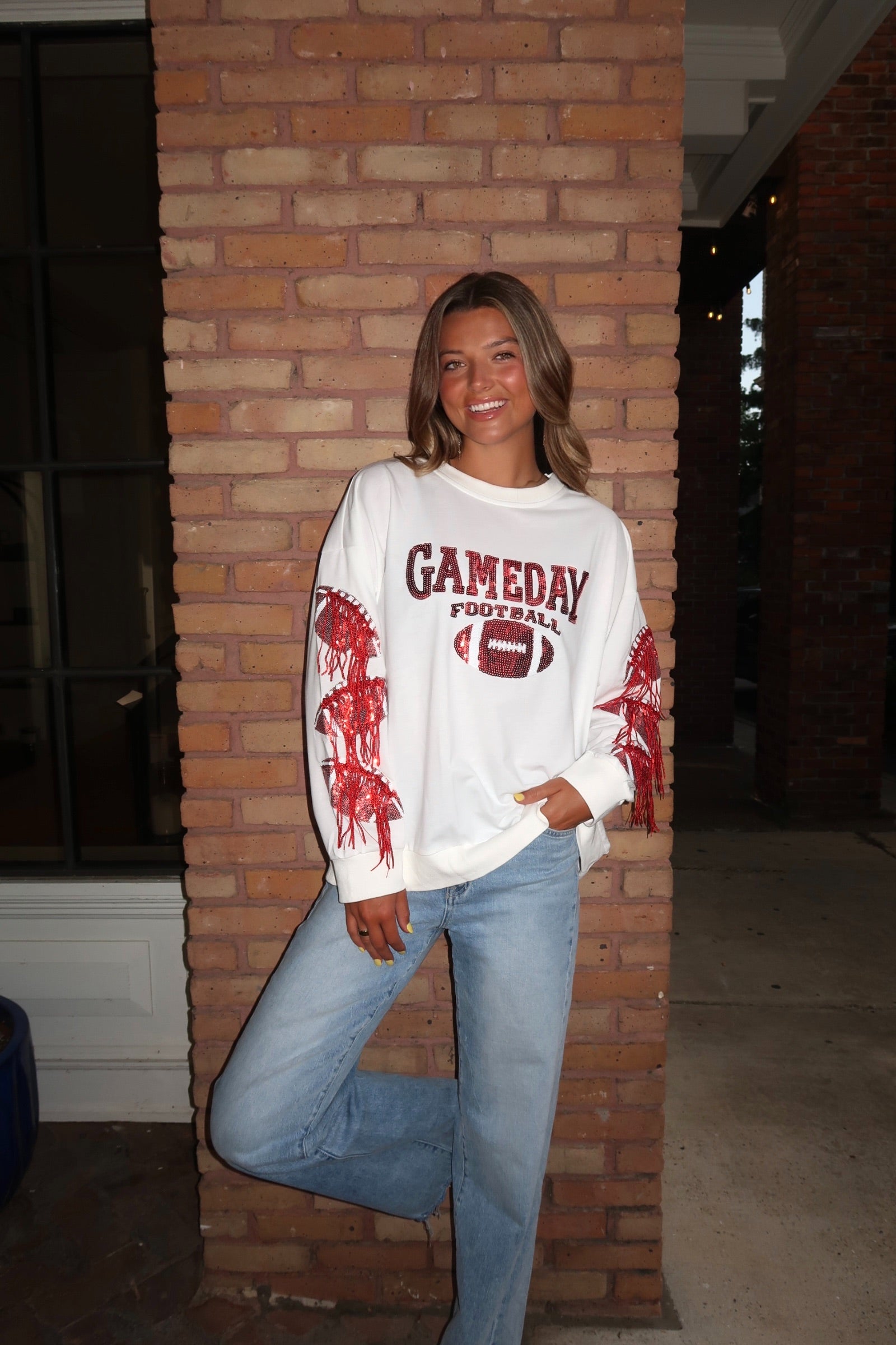 Game Day Fringe Pullover