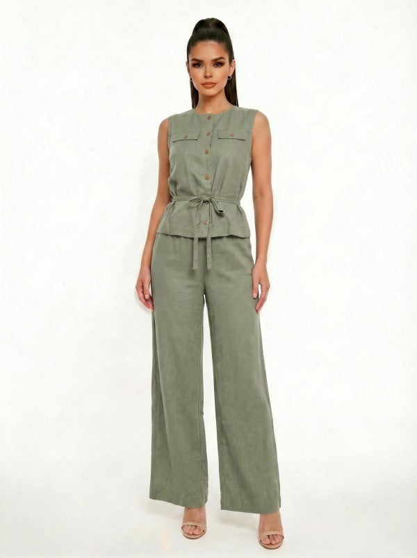 Olive Grove Jumpsuit