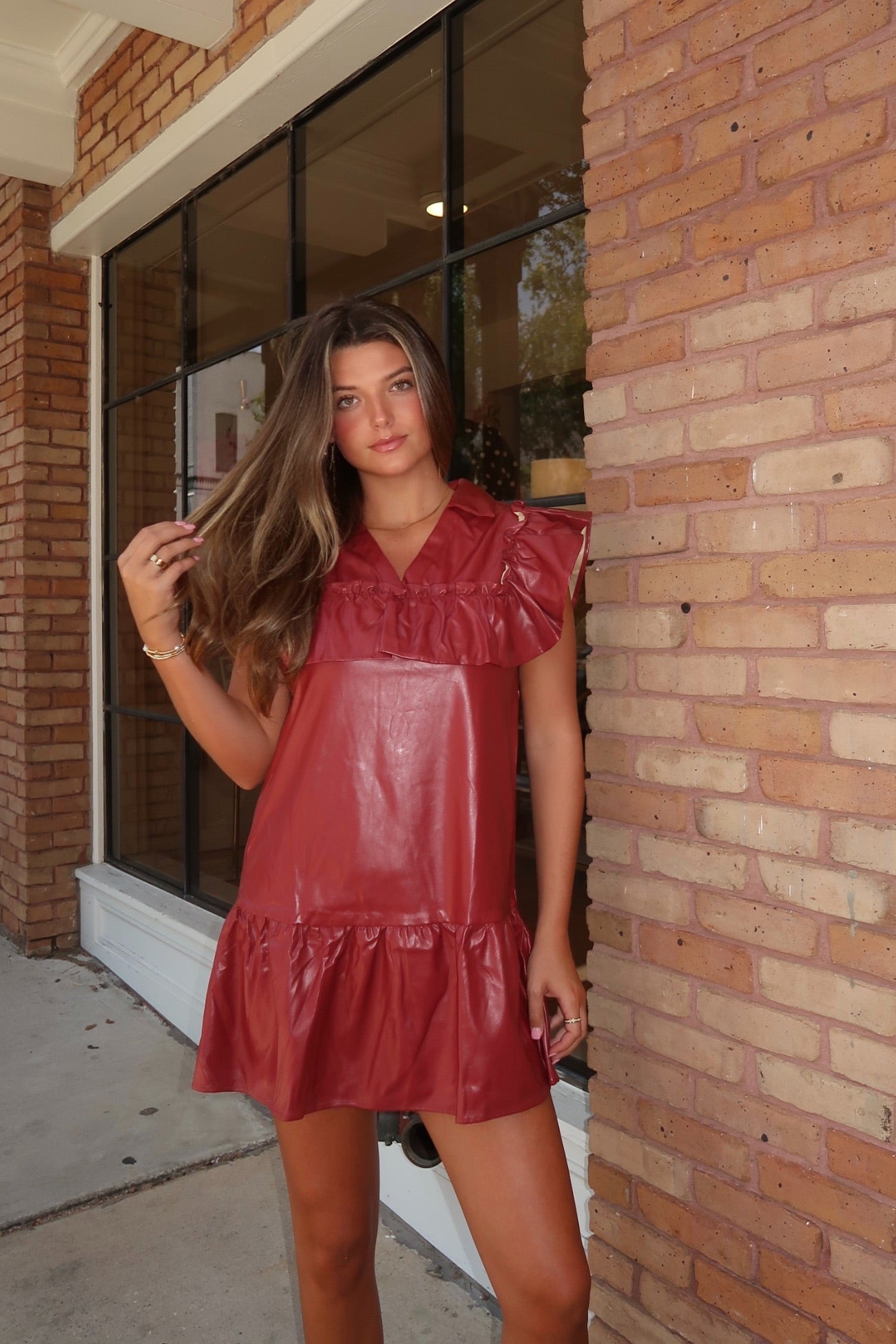 Maroon Belle Dress